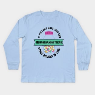 Neurotransmitters Kids Long Sleeve T-Shirt